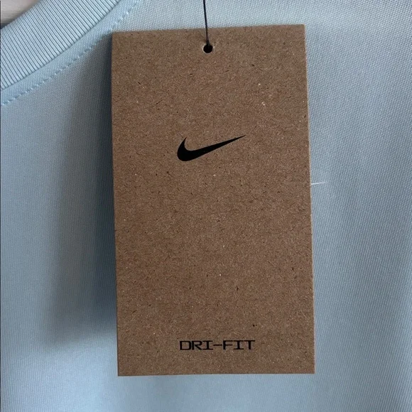 NWT Nike Dri-Fit Womens Training Top L Sky Blue - Picture 8 of 12